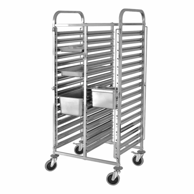 Τρόλεϊ διπλό GN 1/1 16x2 θέσεων CAFF FIO 8918